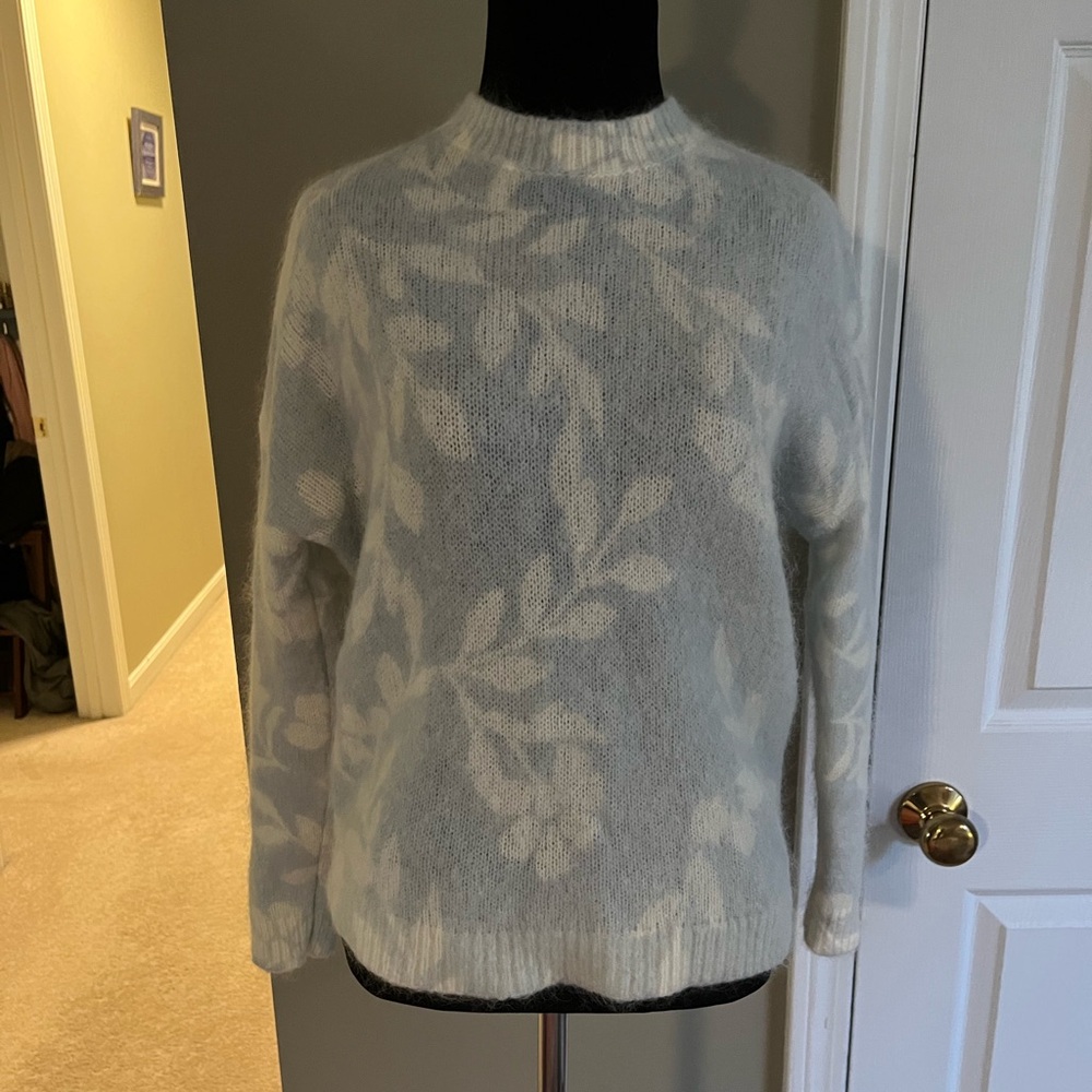 COPY - Sezane sweater - light blue and ecru